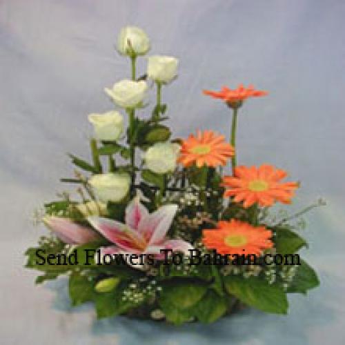 Elegant Assorted Flower Basket