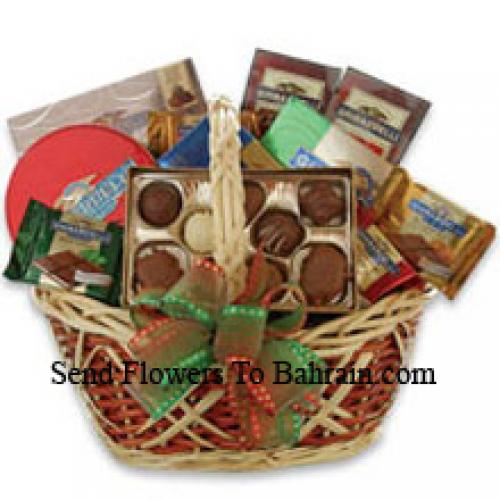 Reusachtige Assortiment Chocolade Mand