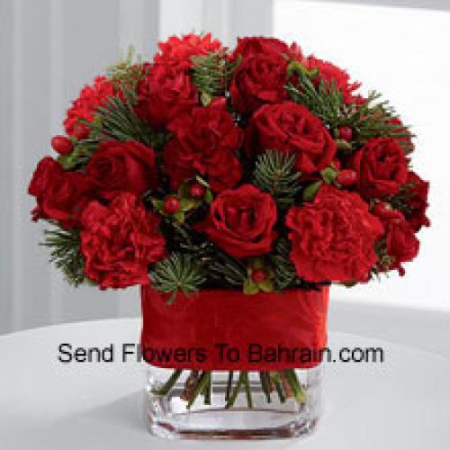 Beautiful Red and Green Splendid Flowers